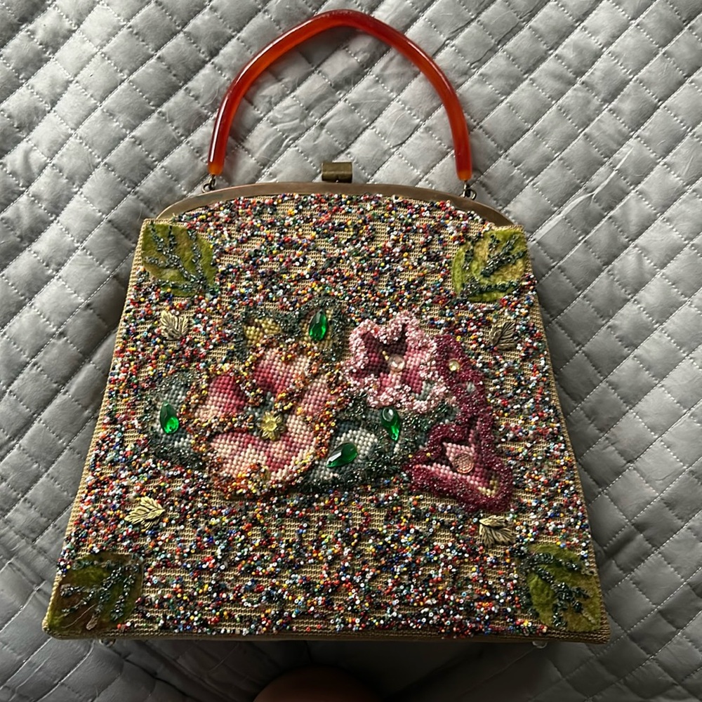 Circa 1950s Beaded Vintage Purse